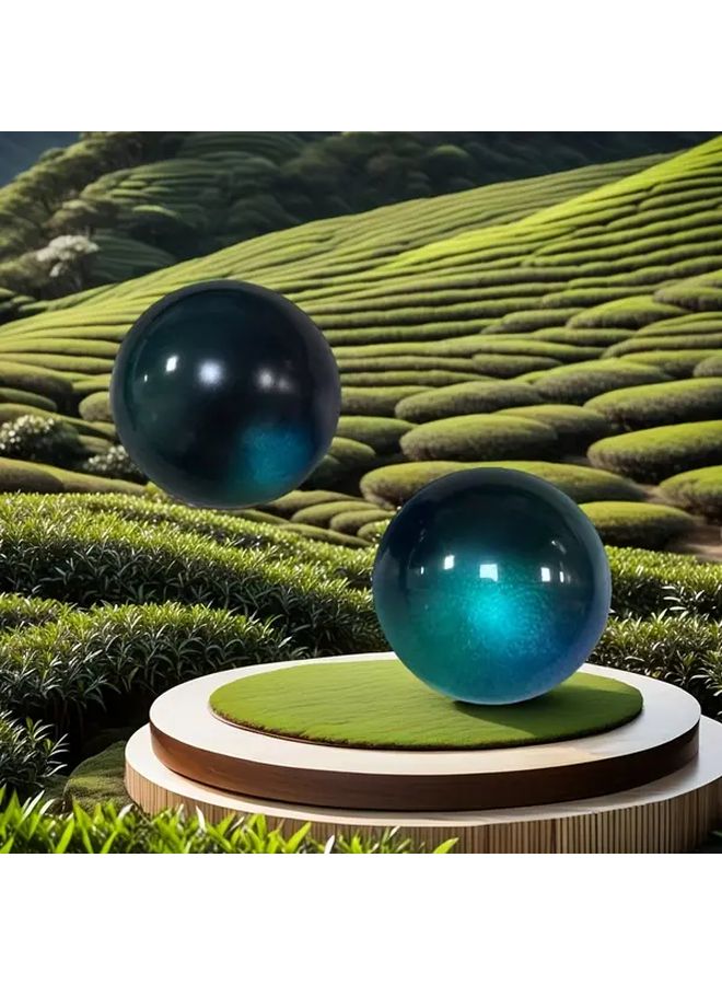 Crystal Blue Hand Exercise Ball 3pcs For Strength Grip Training Stress Relief Teens Adults - Image 4